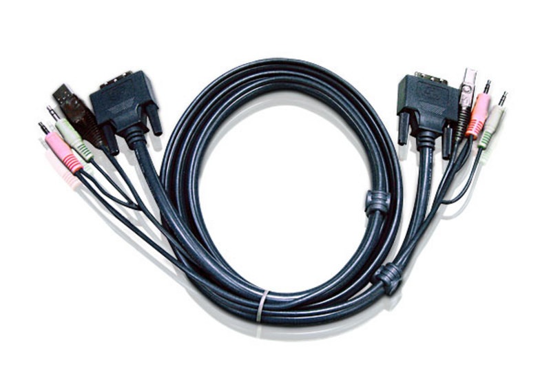 Aten Cable DVI-D/USB, Audio -1.8 m (2L-7D02UD)