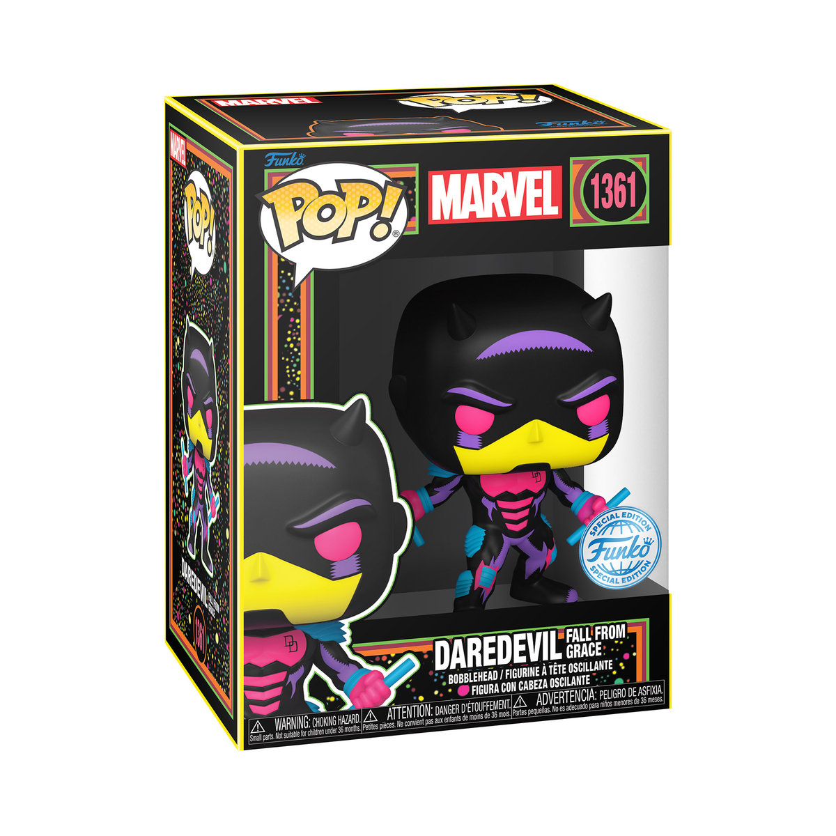 Funko POP!, figurka kolekcjonerska, Marvel: Armored Daredevil(BLKLT)