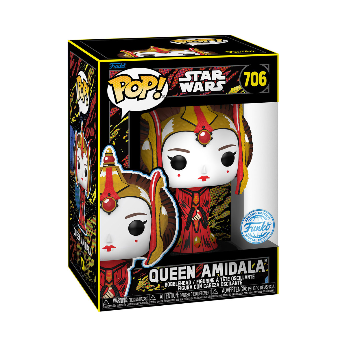 Funko POP! Star Wars, figurka kolekcjonerska, Queen Amidala, 706