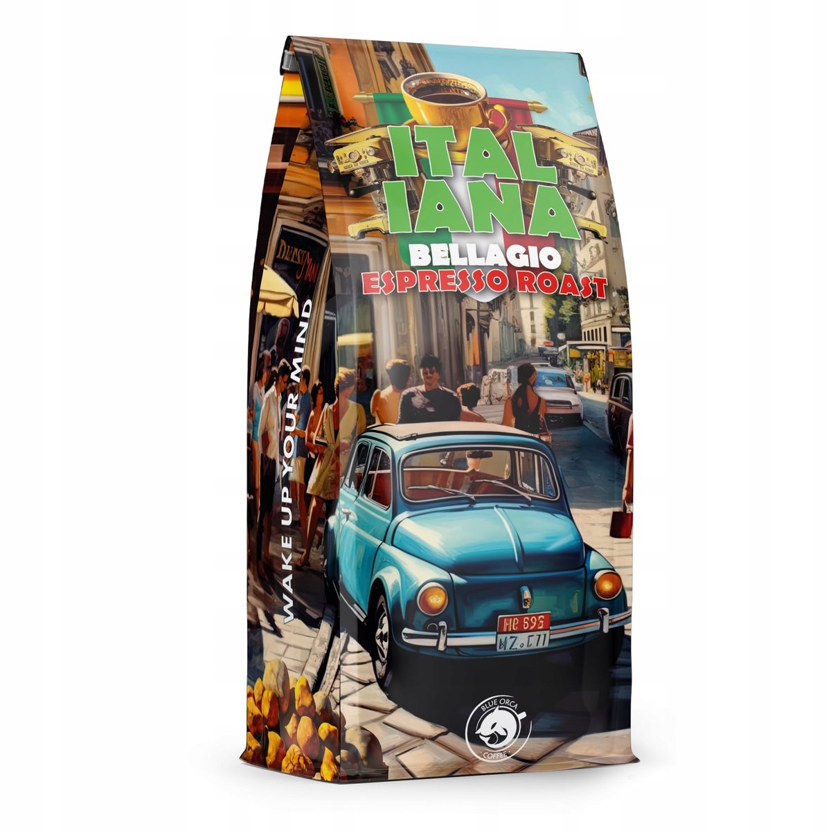 Kawa Ziarnista Italiana Bellagio Roast 1kg - Świeżo Palona Blue Orca Coffee