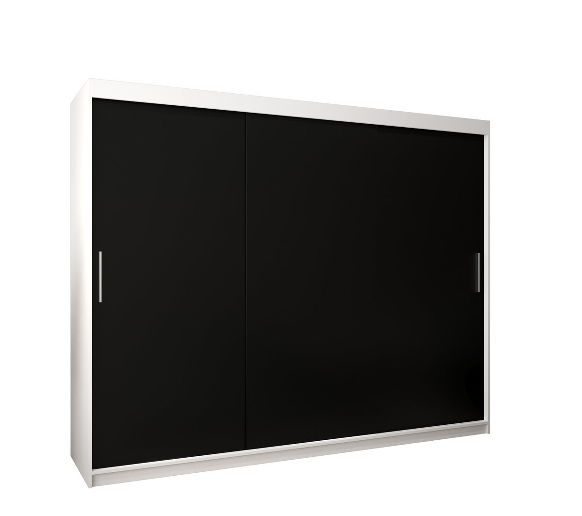 Szafa przesuwna garderoba TOKYO 250 gł. 62 Biały / Czarny