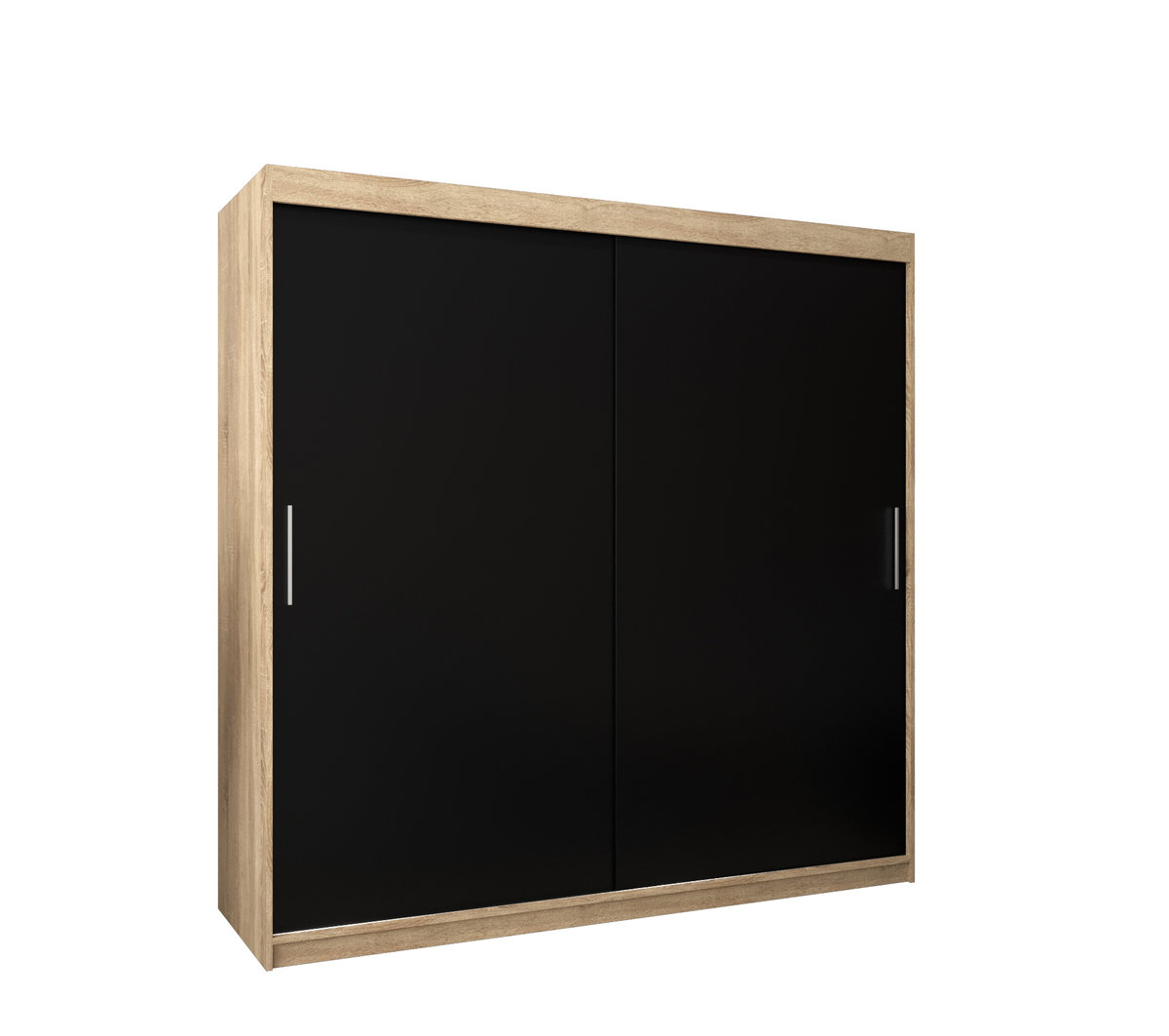 Szafa przesuwna garderoba TOKYO 200 gł. 62 Sonoma / Czarny