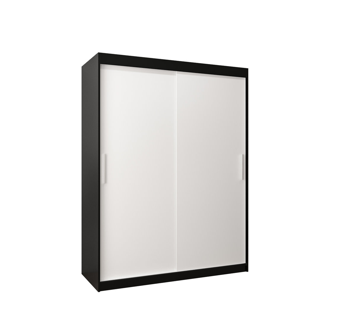 Szafa przesuwna garderoba TOKYO 150 gł. 62 Czarny / Biały