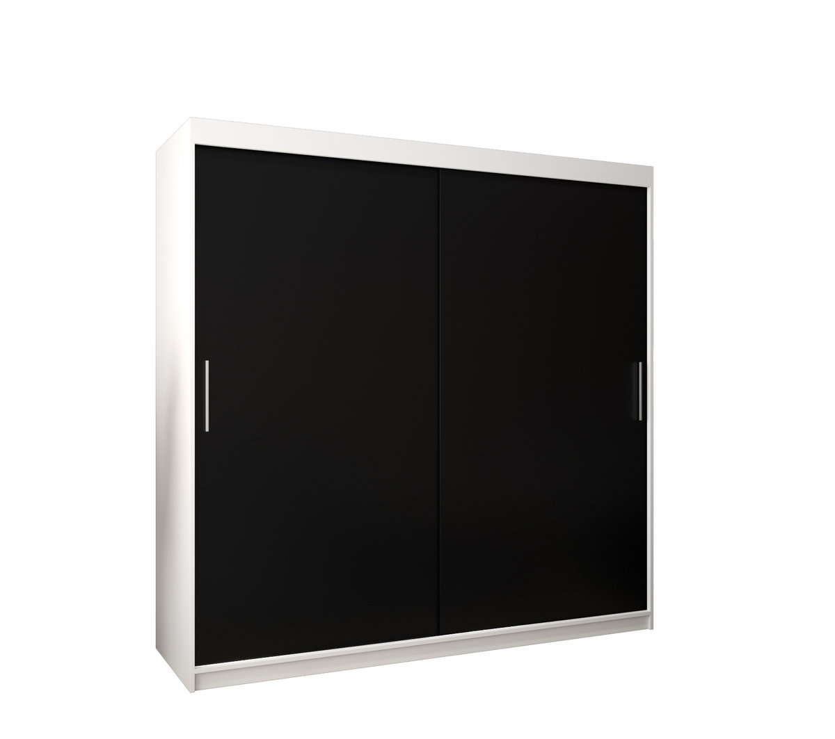 Szafa przesuwna garderoba TOKYO 200 gł. 62 Biały / Czarny