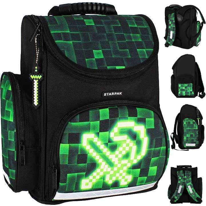 Starpak Tornister Szkolny Pixel Green 533138