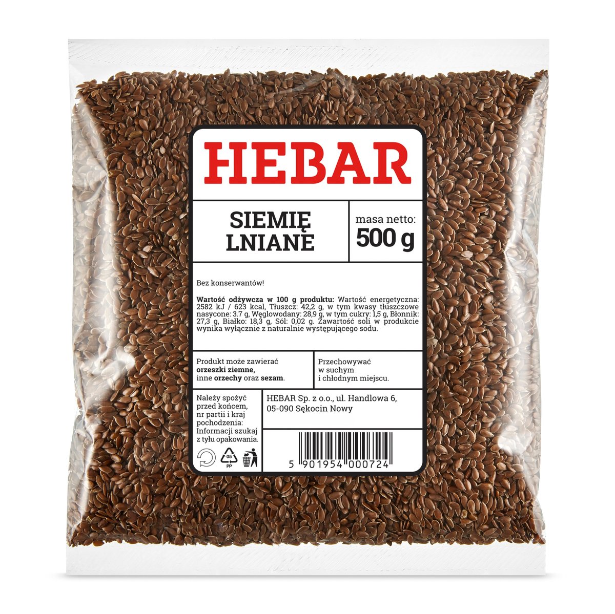 Siemię lniane 500g