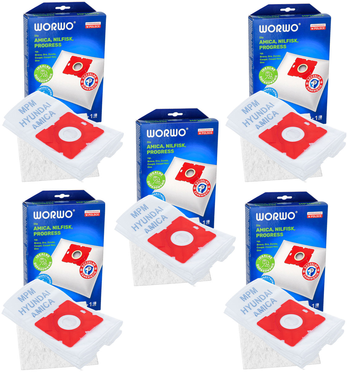 Worki odkurzacza AMICA ZONDA VP 1051 VP 1052 ORO BAGIO YUGO SURAZO ZEPHYR 20 szt