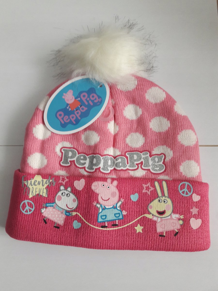 Czapka zimowa Świnka Peppa Peppa PIG 52 różowa