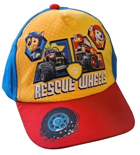 PSI PATROL CZAPKA Z DASZKIEM RESCUE WHEELS Kolorowa Bejsbolówka Regulowana