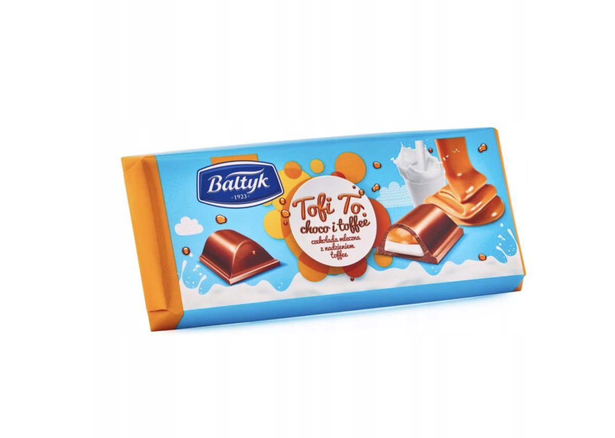 Czekolada Nadziewana Tofi To Choco i Toffee Bałtyk 145 g