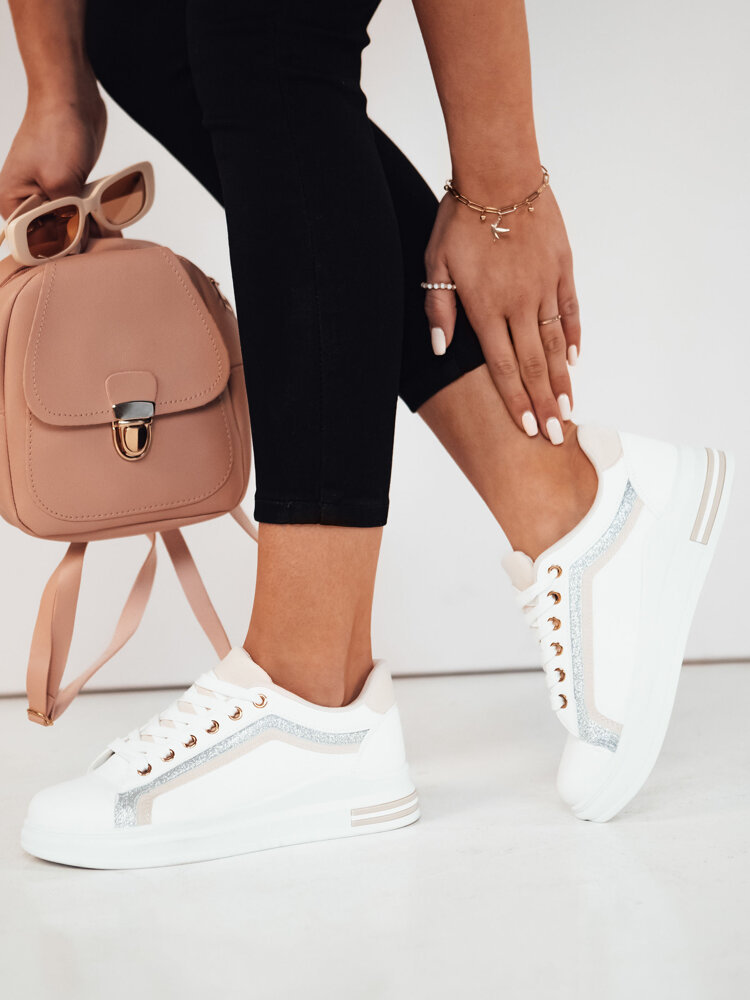 Trampki damskie ROSAL beżowe Dstreet ZY0465-39