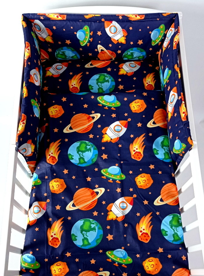 Komplet pościeli dla dziecka 100x135 cm 2 el - kosmos