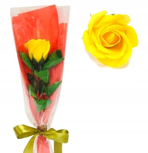 MYDLANA RÓŻA ŻÓŁTA na prezent upominek podziękowanie urodziny pani kobiet