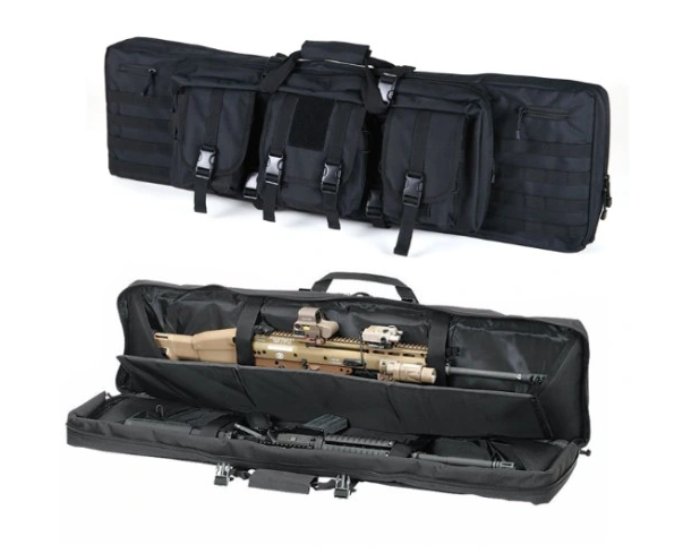 Torba Pokrowiec Plecak na Broń 116cm czarna