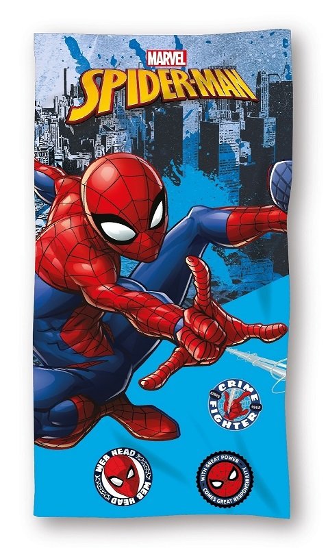 Ręcznik plażowy dziecięcy bawełniany 70x140 Spiderman