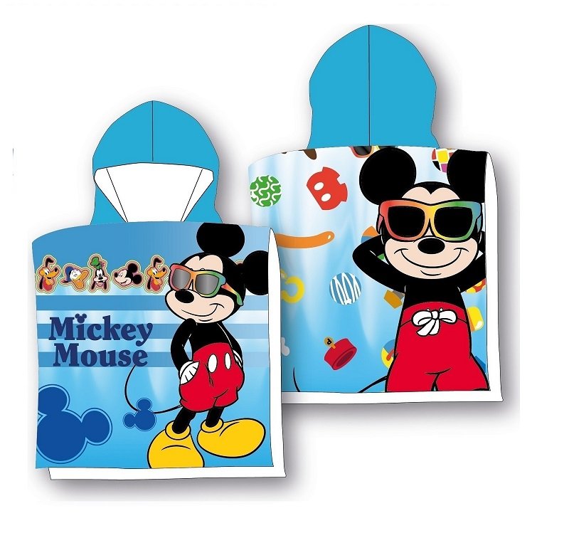 Ręcznik plażowy dziecięcy poncho 55x110 Myszka Mickey