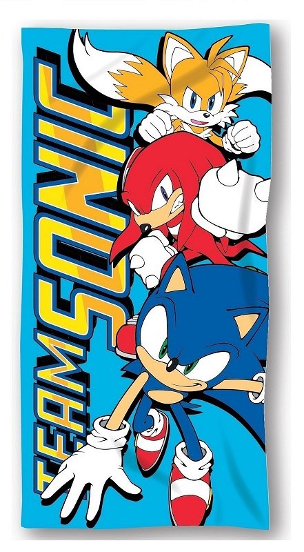 Ręcznik plażowy dziecięcy bawełniany 70x140 Sonic son