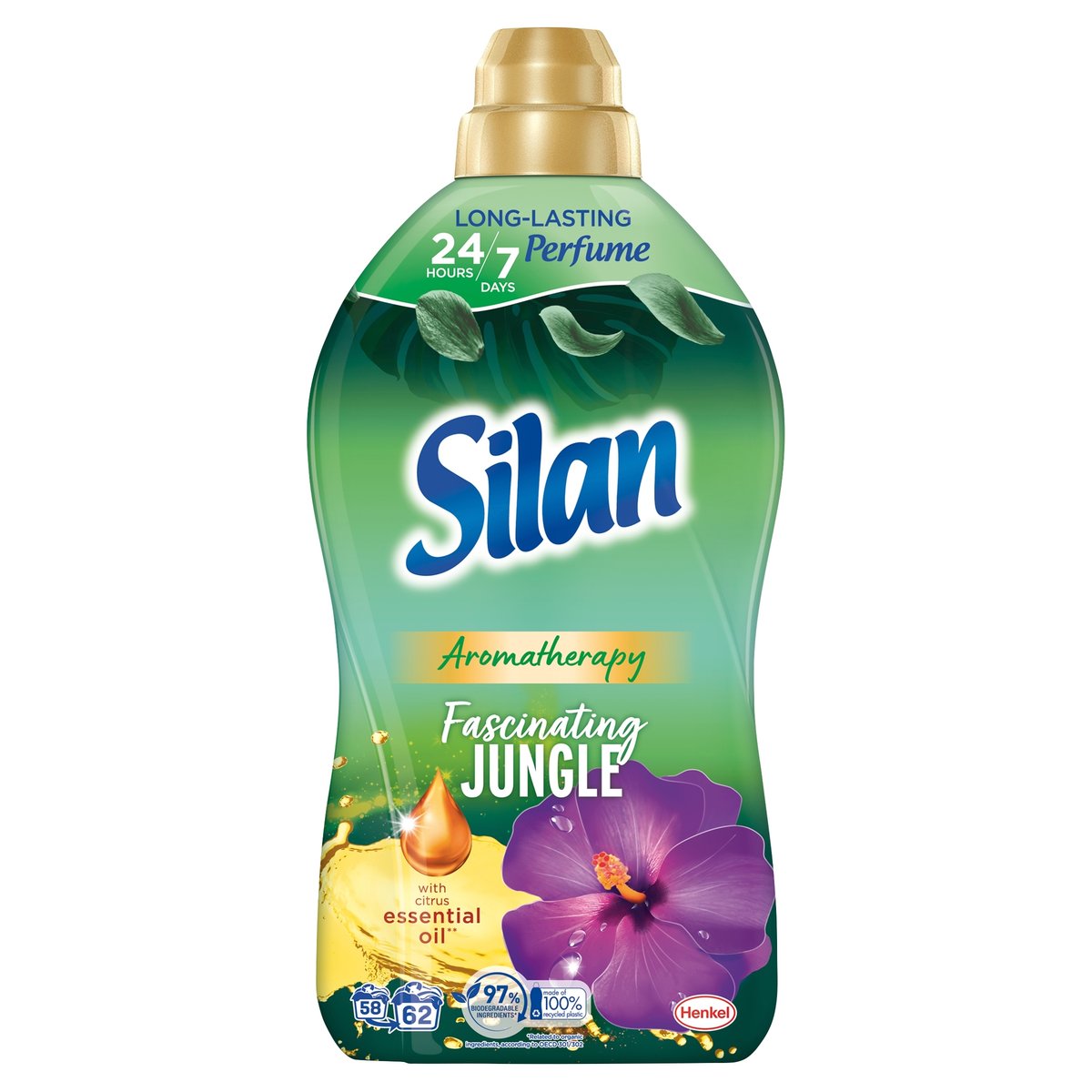Silan Aromatherapy JUNGLE Płyn do płukania 62 prania 1,36 ml