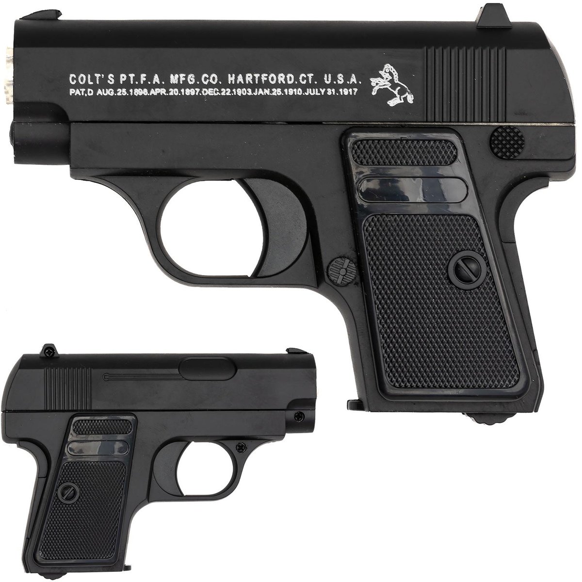 Pistolet zabawka metalowy na kulki Colt  6mm  | Seria MPK-C11 czarny
