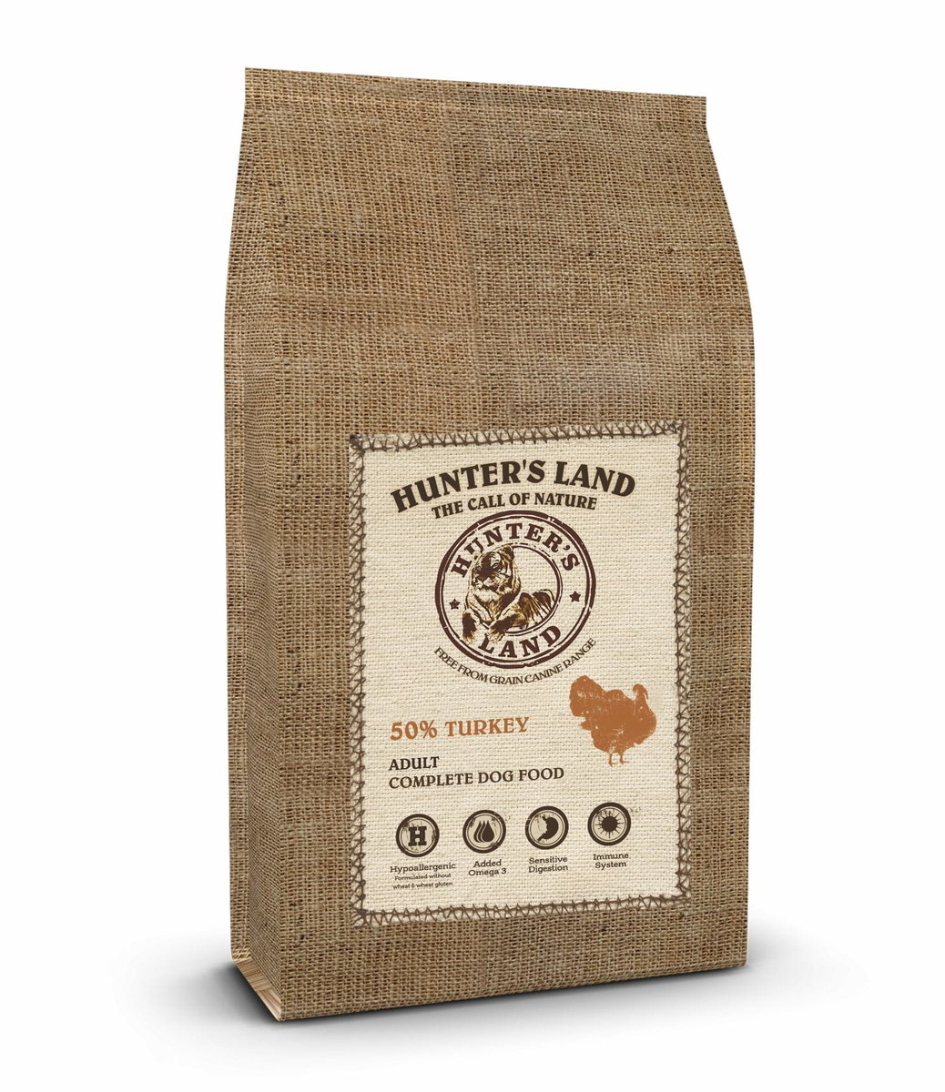 HUNTER''S LAND Grain Free 50% Turkey 2kg