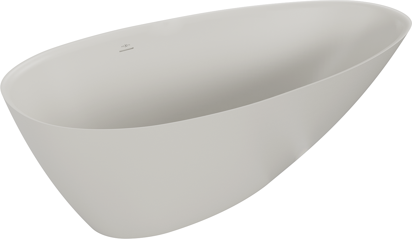 Mexen Milano wanna wolnostojąca z konglomeratu 170 x 86 cm, beton mat - 57301708561