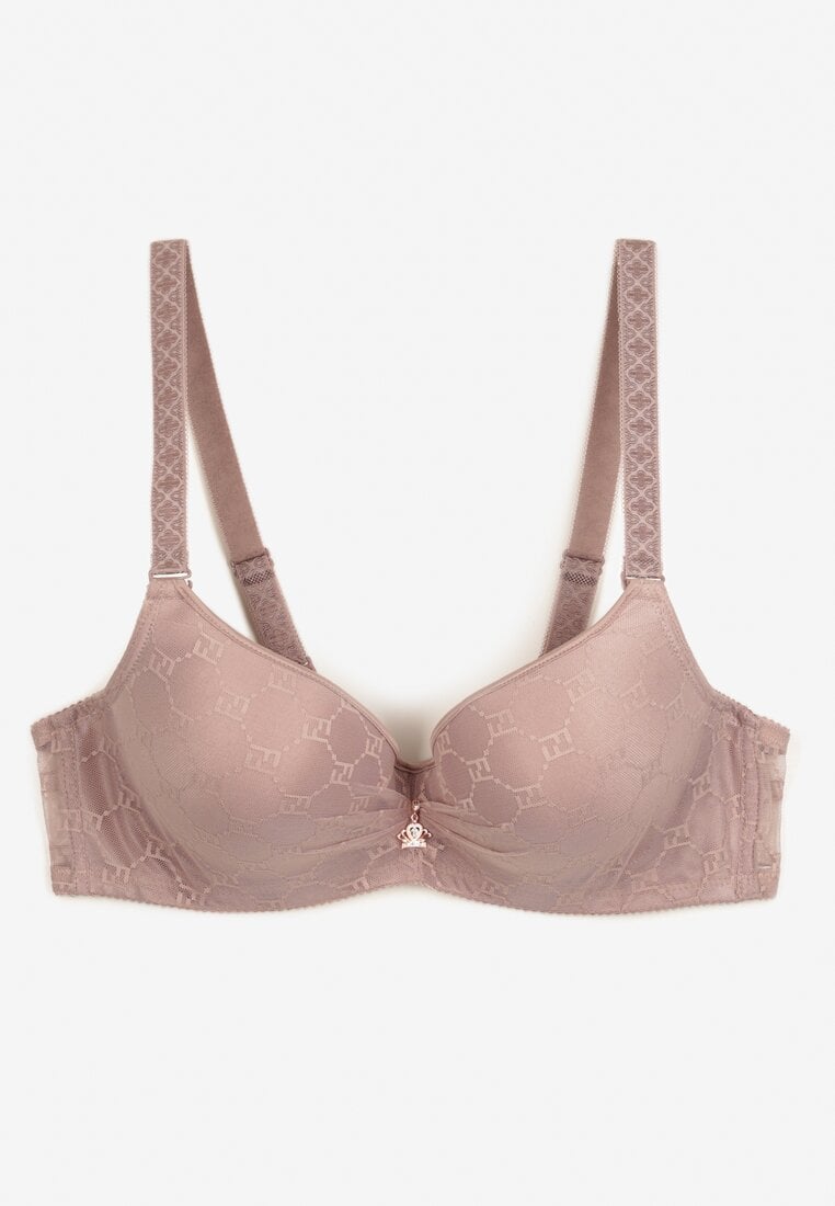 Jasnofioletowy Biustonosz z Usztywnionymi Miseczkami Falenena