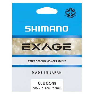 Żyłka SHIMANO Exage 0.205 mm / 300 m Szary