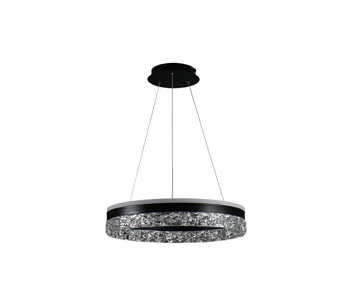 LED Żyrandol ściemnialny na lince LED/80W/230V 3000-6500K czarny + pilot zdalnego sterowania