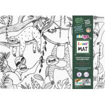 Strigo Funny Mat Transparent - Leniwce 48x33.5 cm