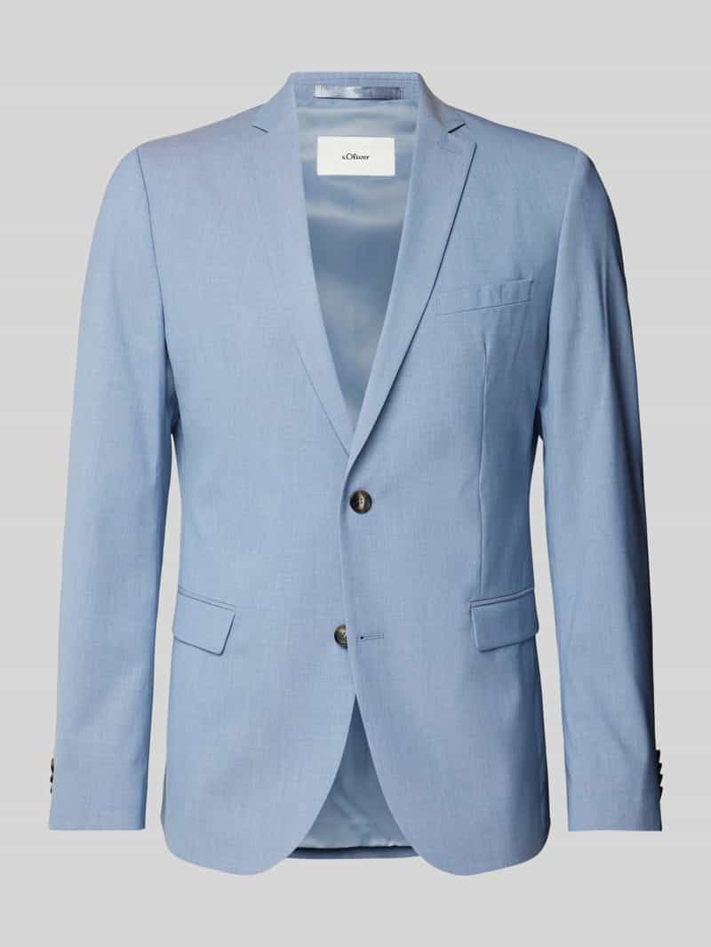Marynarka na 2 guziki o kroju slim fit z dodatkiem wiskozy