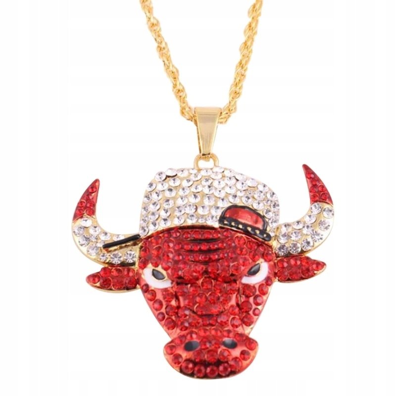 Naszyjnik wisiorek chicago bulls byk jordan prezent streetwear