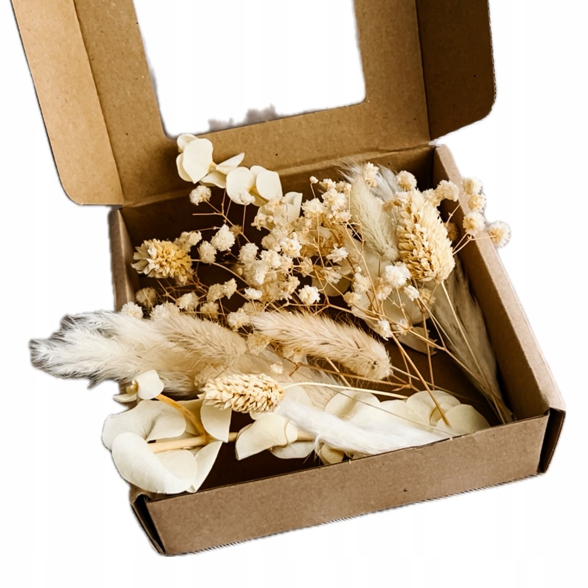 ZESTAW SUSZKÓW NA TORT NATURALNE NUDE BIAŁE KREMOWE DMUSZEK GIPSÓWKA TOPER