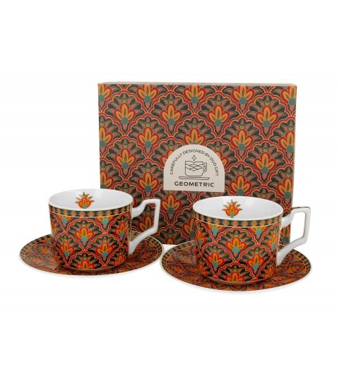 FILIŻANKA + SPODEK DUO GEOMETRIC FESTUM 250 ML X 2 SZT