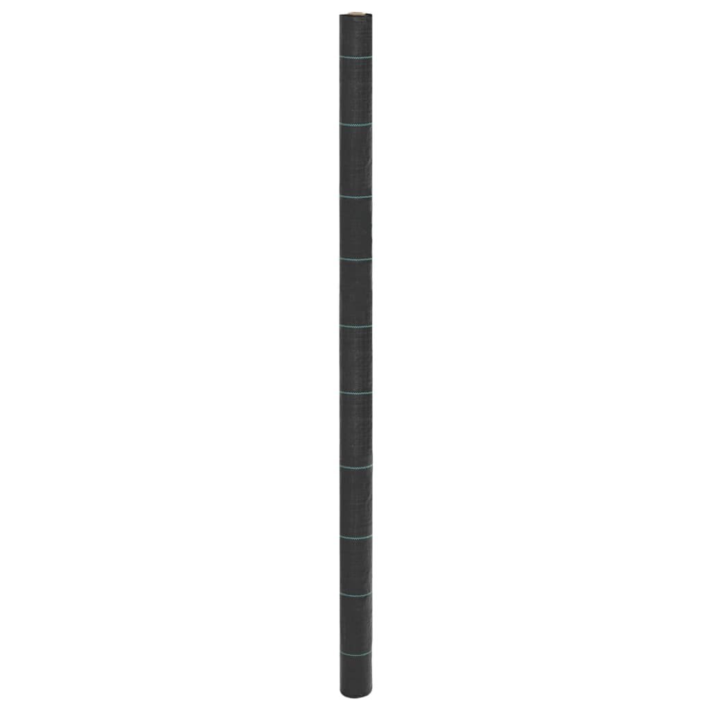 vidaXL Agrowłóknina antychwastowa, czarna, 2x25 m, PP