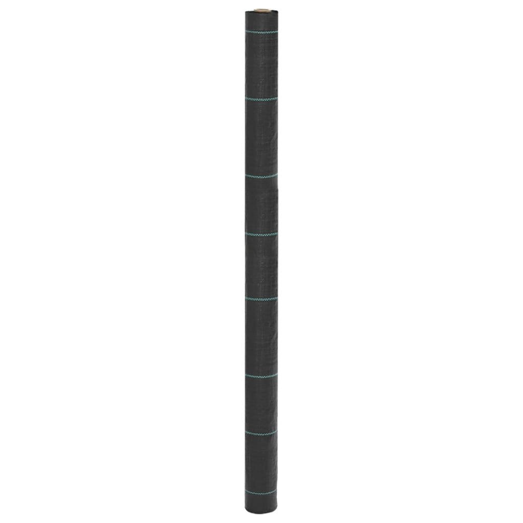 vidaXL Agrowłóknina antychwastowa, czarna, 1,5x25 m, PP