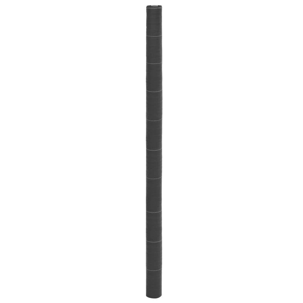 vidaXL Agrowłóknina antychwastowa, czarna, 2x50 m, PP
