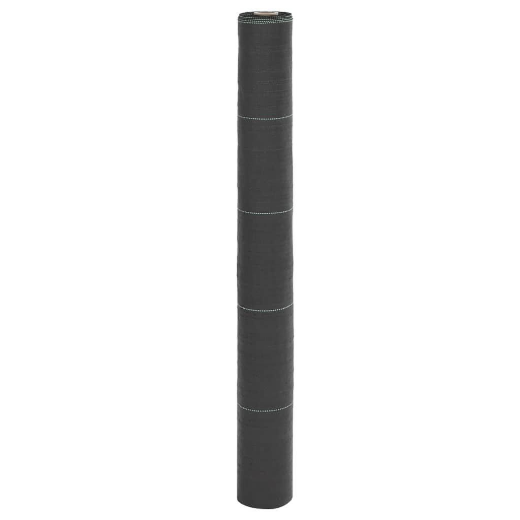 vidaXL Agrowłóknina antychwastowa, czarna, 1x200 m, PP