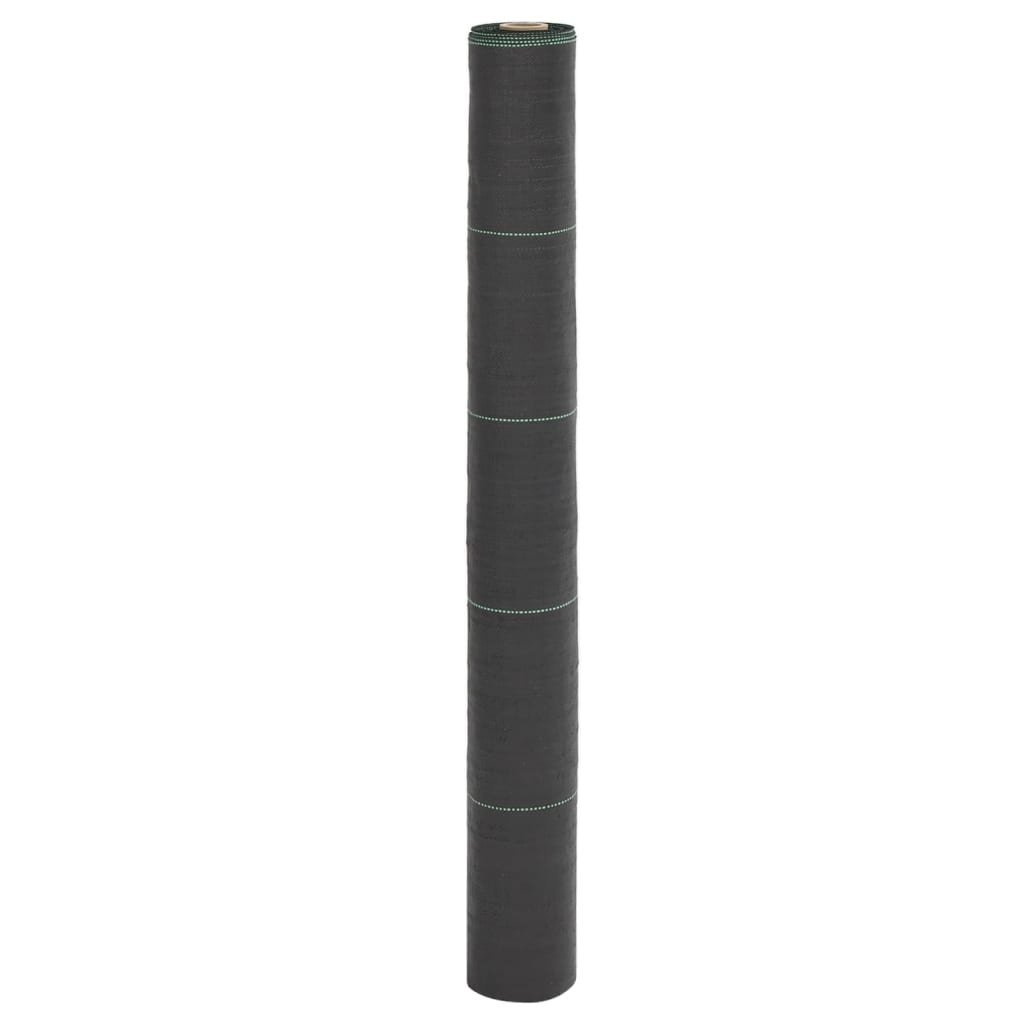 vidaXL Agrowłóknina antychwastowa, czarna, 1x150 m, PP