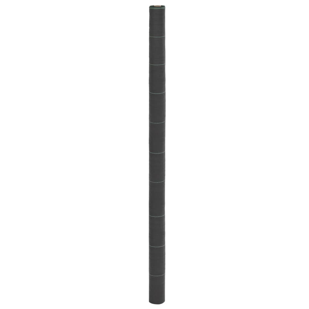 vidaXL Agrowłóknina antychwastowa, czarna, 2x100 m, PP