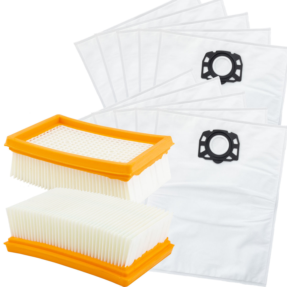 Worki mikrowłóknina do odkurzacza Karcher WD6 WD 4 WD 5 MV 4 + filtr powietrza