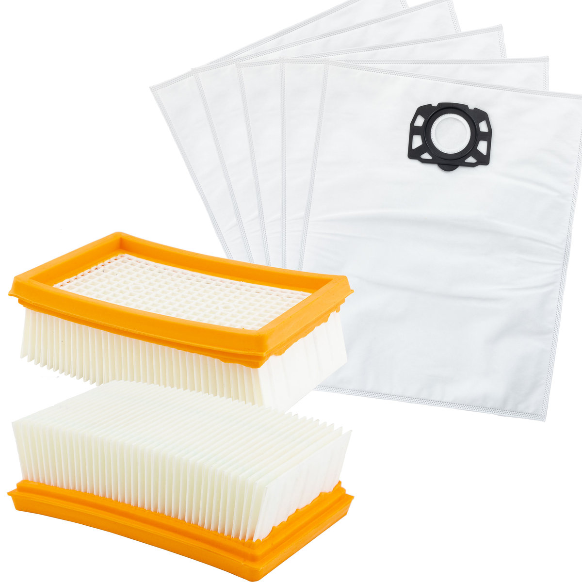 Worki z mikrowłókniny do odkurzacza Karcher 5 szt FILTR do Karcher WD6 WD 4 WD 5 MV 4 MV6