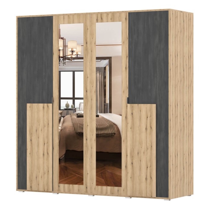 Szafa BAFRA 4D-21 Artisan Sosna norweska z lustrem