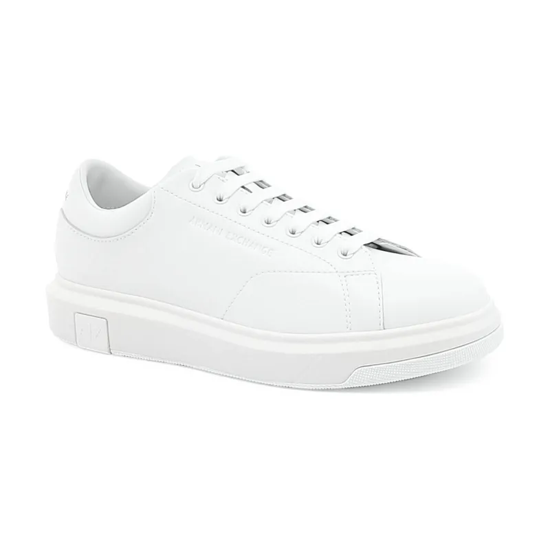 Armani Exchange Skórzane sneakersy ENGLISH