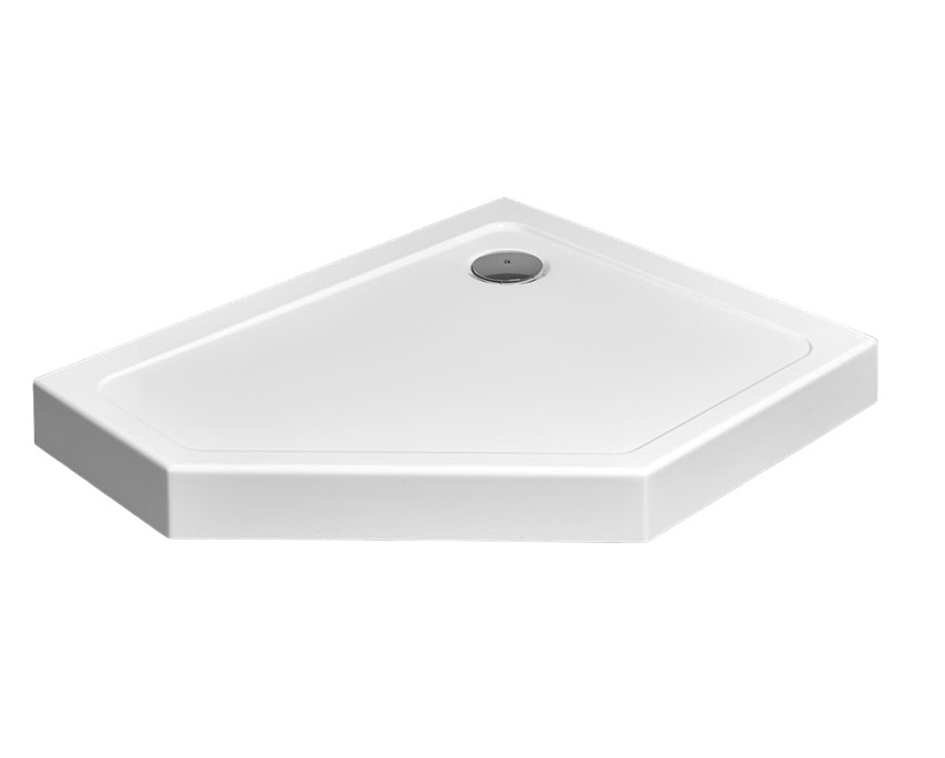 Radaway Doros PT E Compact Brodzik pięciokątny 100x90 cm lewy biały SDRPTP1090-05L