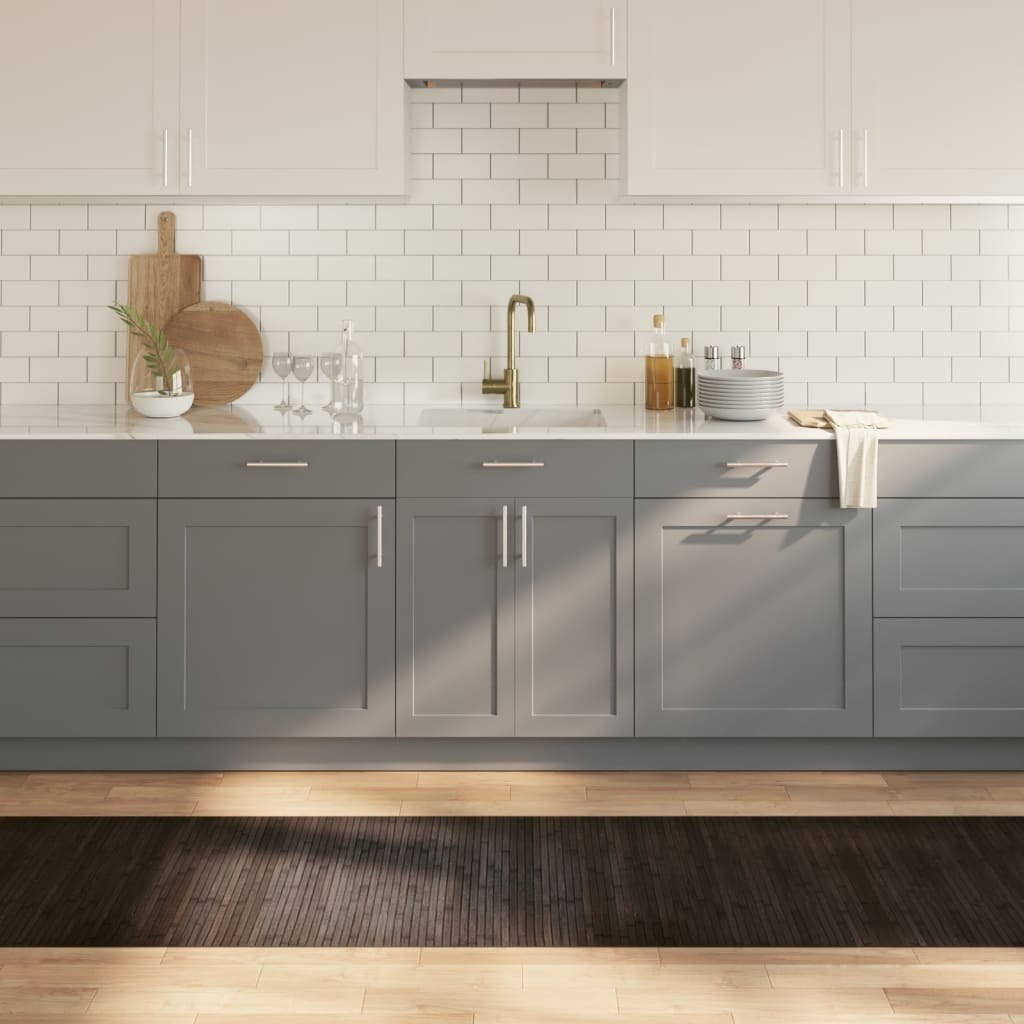 Dywan prostokątny, ciemnobrązowy, 70x300 cm, bambusowy