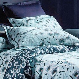 Blanc Des Vosges Poszewka satynowa Florea Blue