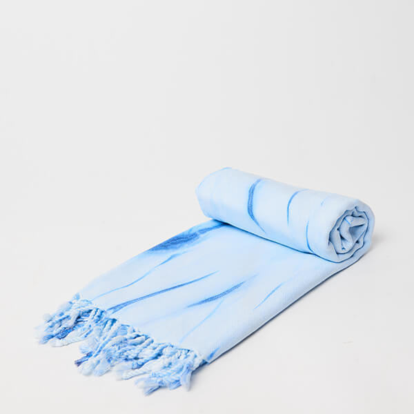 Ręcznik hammam ELECTRIC 100% naturalna bawełna YEYE Niebieski
