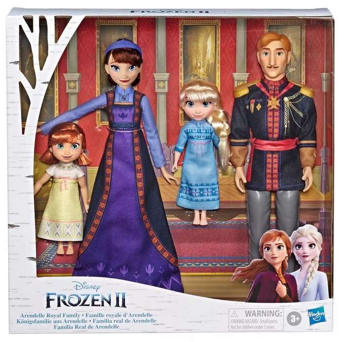 KRAINA LODU FROZEN RODZINA KRÓLEWSKA zestaw 4 lalek Anna Elsa z rodzicami