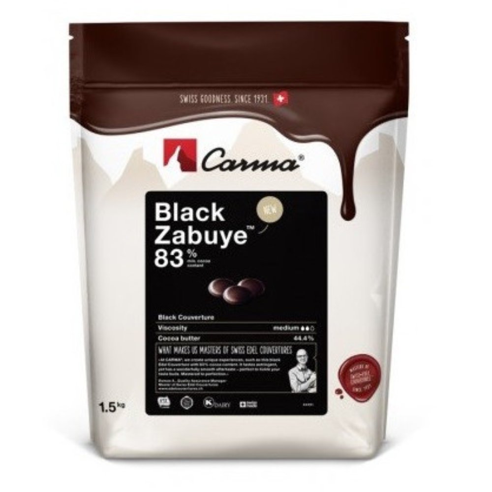 Carma ciemna czekolada Black Zabuye 83% 1,5 kg