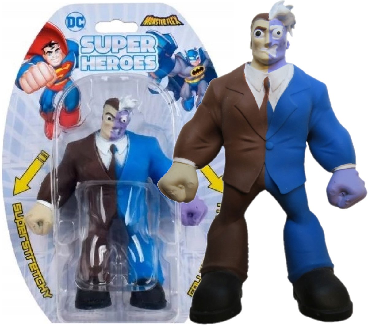 Epee Monsterflex Gumostwory DC Superheroes DWIE TWARZE TWO-FACE
